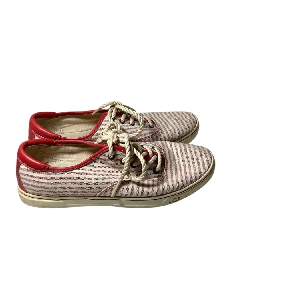 UGG Striped Red and White Casual Sneakers